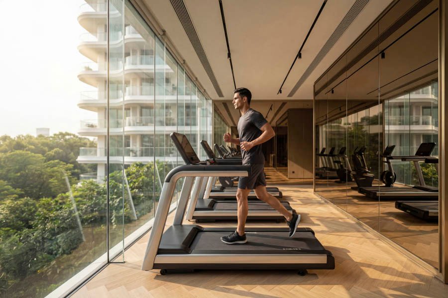 Gents Separate Gym With Advanced Tool